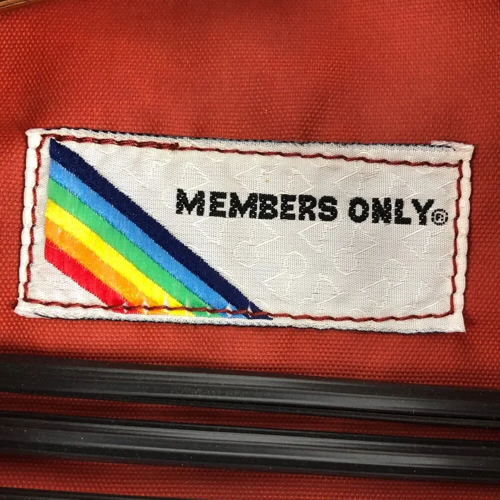 80s Member’s Only hanging travel bag 1980s vintage